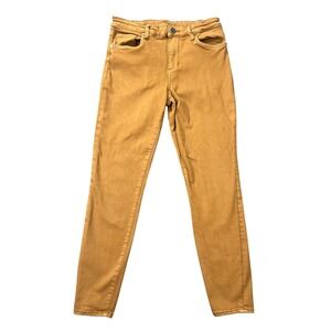 KUT From The Kloth High Rise Ankle Skinny Jeans Women's 8 29"W 26"Inseam Mustard
